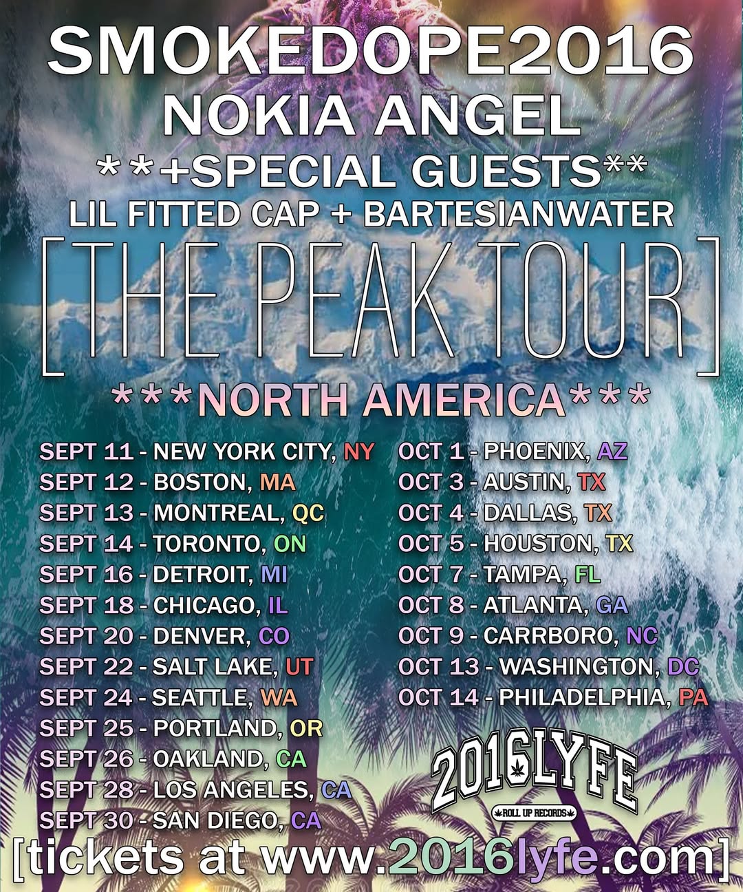 Nokia Angel The Peak Tour Tour Poster